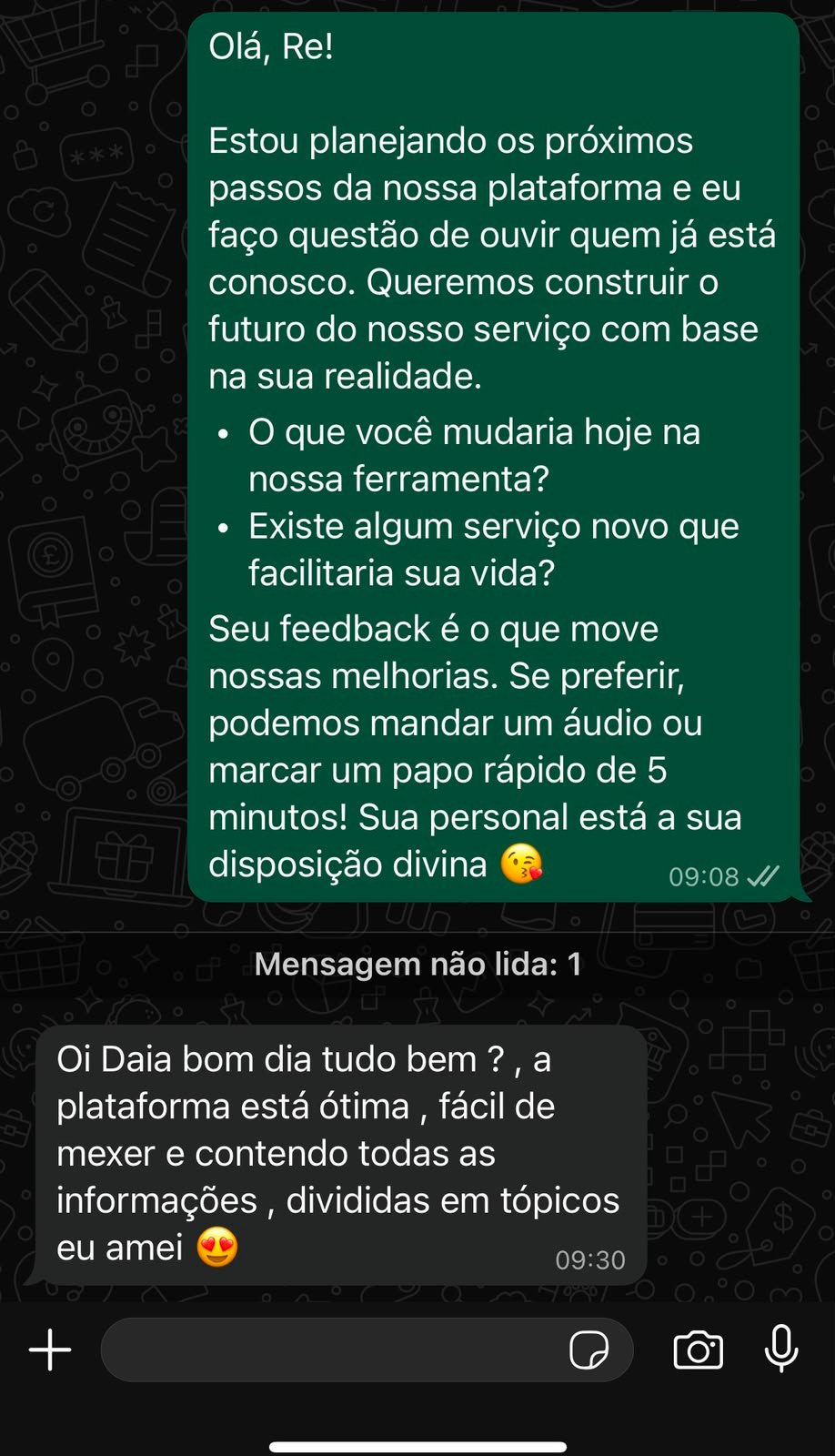 Feedback de Aluna